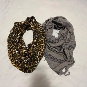 Express infinity scarves. 2 piece. One size.